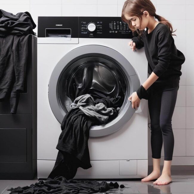 Czarne ubrania porady prania