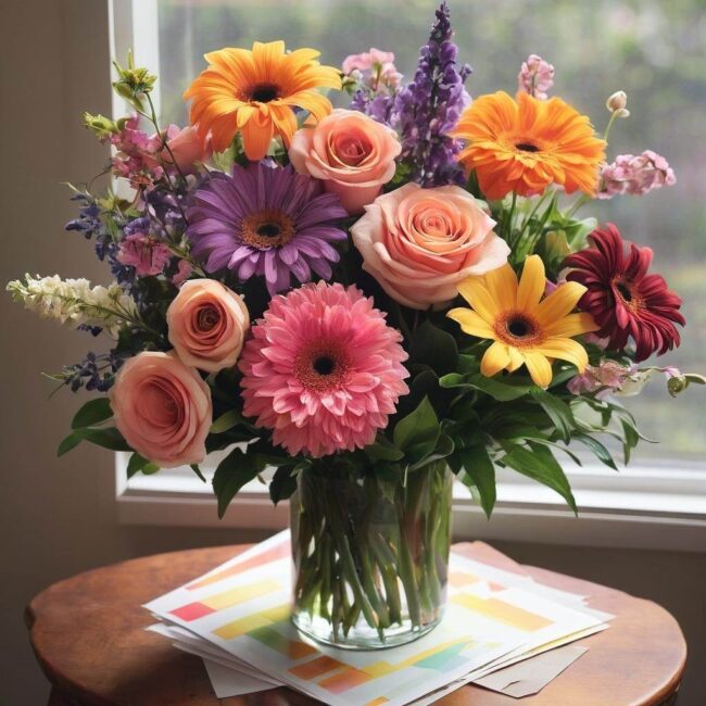 Kwiaty sezonowe na urodziny