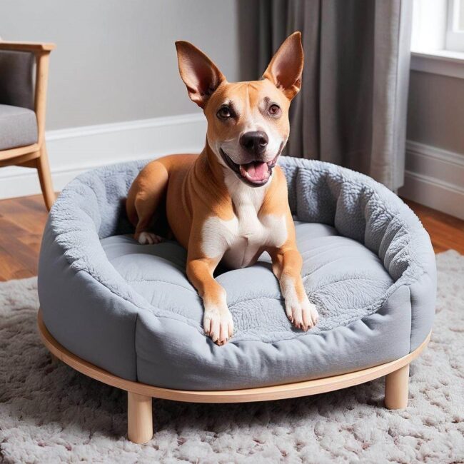 Legowisko na nóżkach z antypoślizgowym spodem