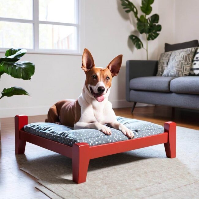 Legowisko z regulowaną wysokością nóżek dla psa